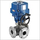 電動法蘭三通球閥-上海渠工閥門 電動法蘭三通球閥-上海渠工閥門